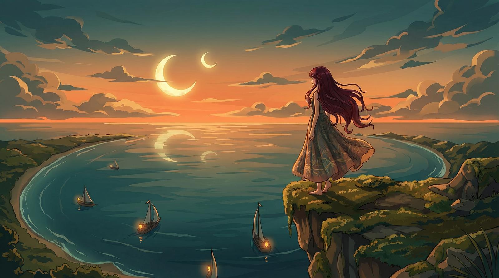 香蕉视频原创动漫短片-月湾少女